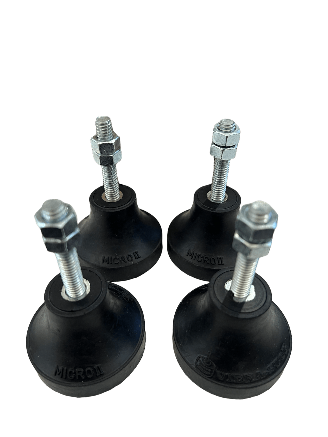 KIT VIBRA STOP AMORTECEDOR ROSCA 5 16 CAPACIDADE 70KG PEÇA - 280KG CONJUNTO